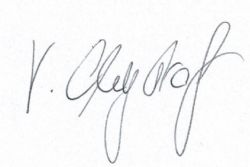 Victoria Chrystof Unterschrift